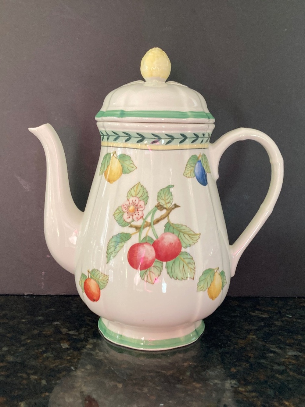 Villeroy & Boch French Garden Fleurence Porcelain Coffee Pot/$370 RETAIL/NWT!!!